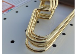 Вішалки-плечики металеві 400х4мм. з поворотним гачком (золотисті)